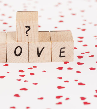 The Word Love With Question Mark.